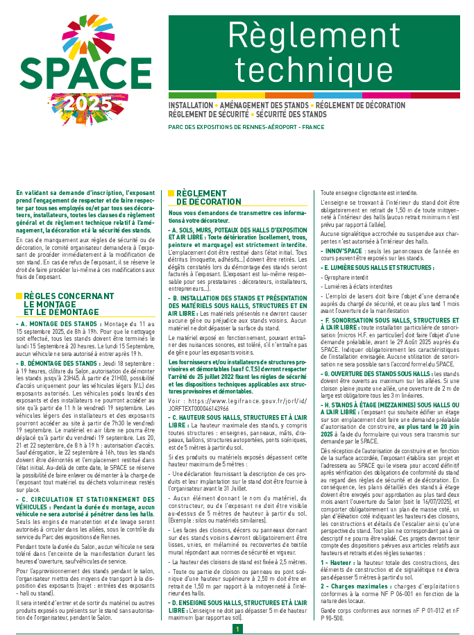 Règlement technique