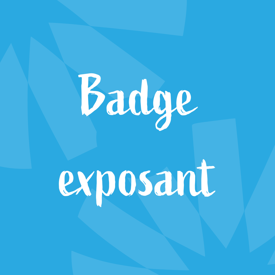 Badge exposant