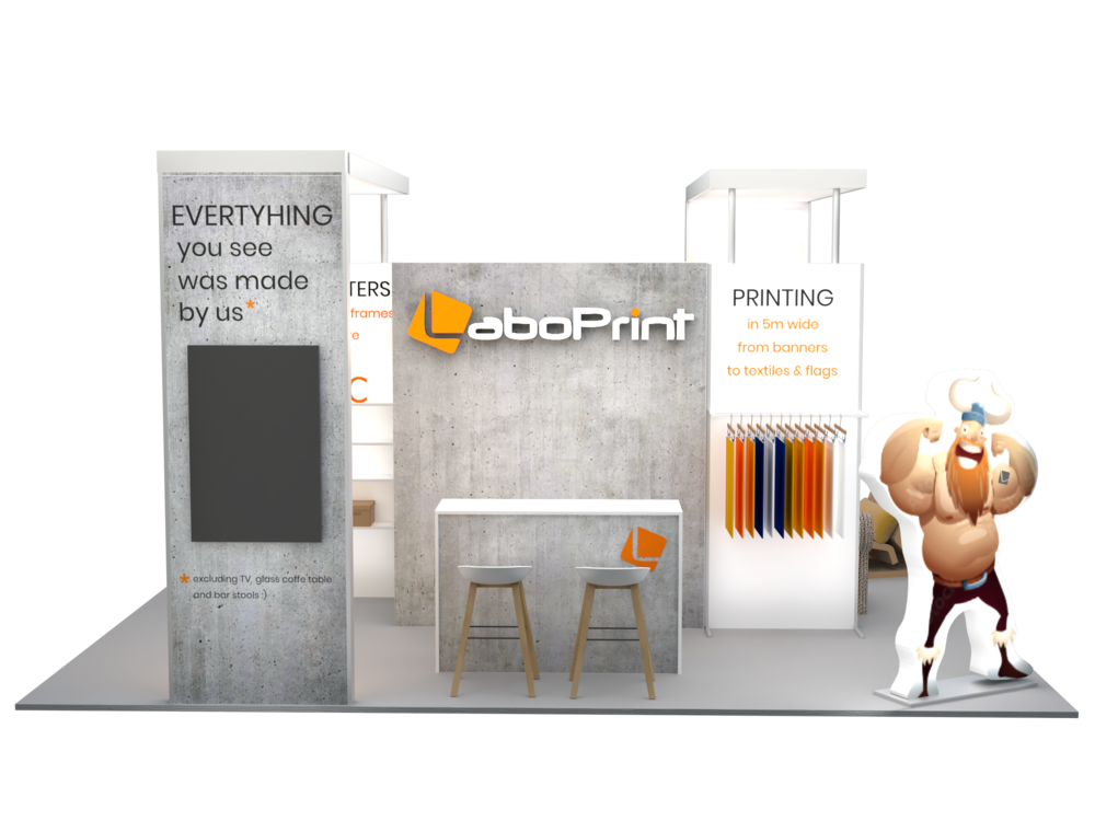 ExpoLab – Modular printed exhibition stand