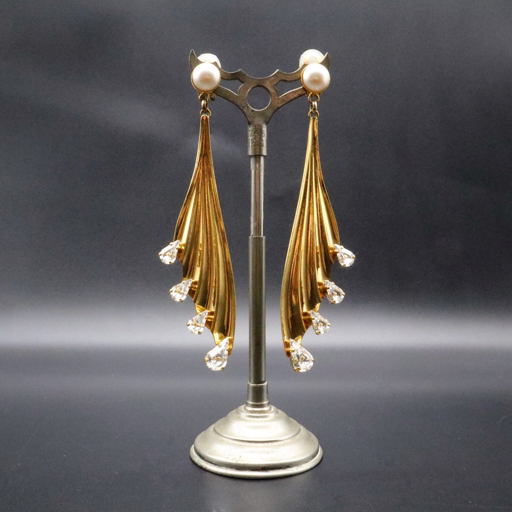 【Poseidon Fin】 Boucles d'oreilles Clip Statement