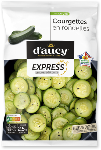 296811 - Courgettes en rondelles 2,5 kg D'aucy