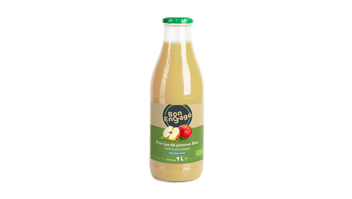 304464	Pur jus de pomme BIO en bouteille 1 L BON&ENGAGE