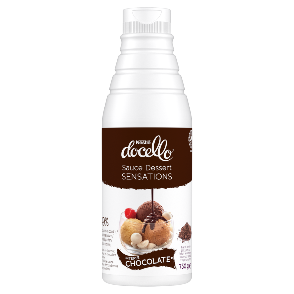 313497 DOCELLO® Sauce Sensations Intense Chocolat - Bouteille de 750 g