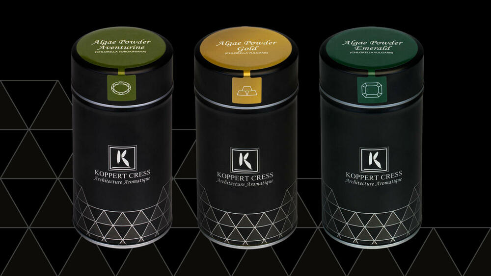 Algae Powder Aventurine, Emerald & Gold