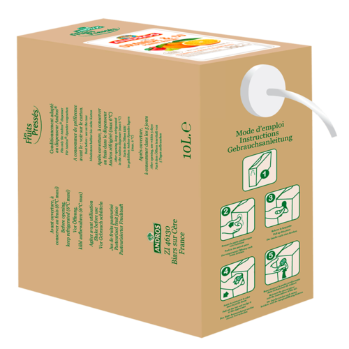 ORANGE & CO (ORANGE, POMME, RAISIN) ANDROS 1 x 10 L BIB