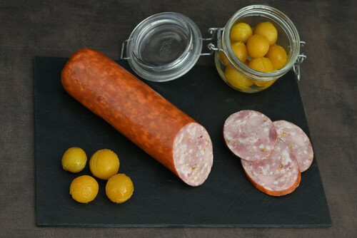SAUCISSON DE JAMBON CUIT A LA MIRABELLE VdTGE