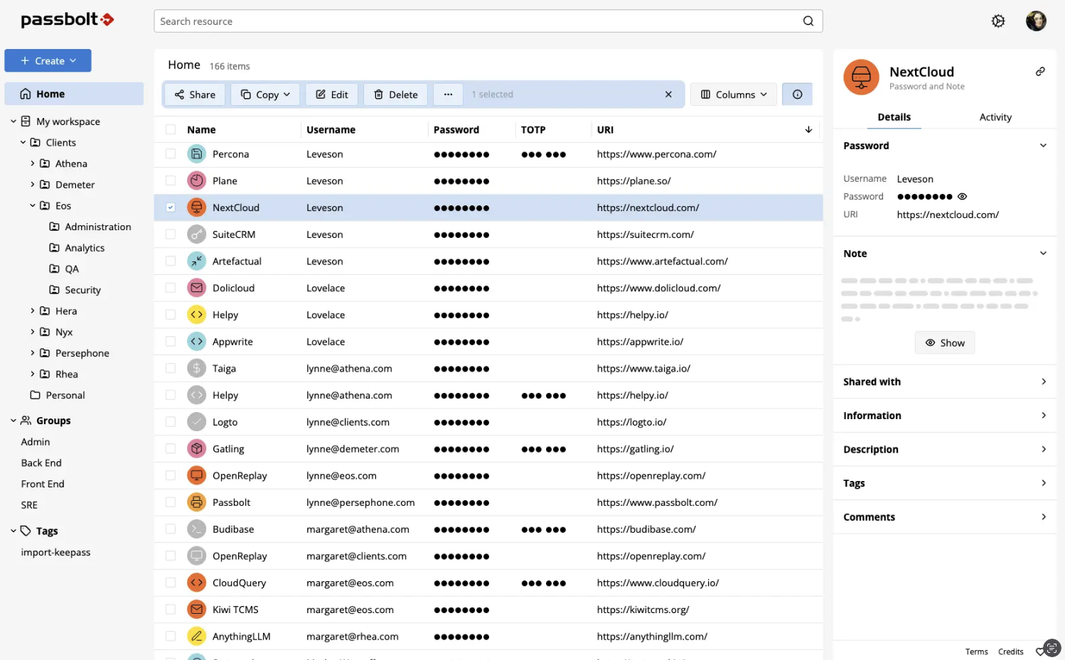 Passbolt série 5 : La gestion des secrets passe à la vitesse supérieure