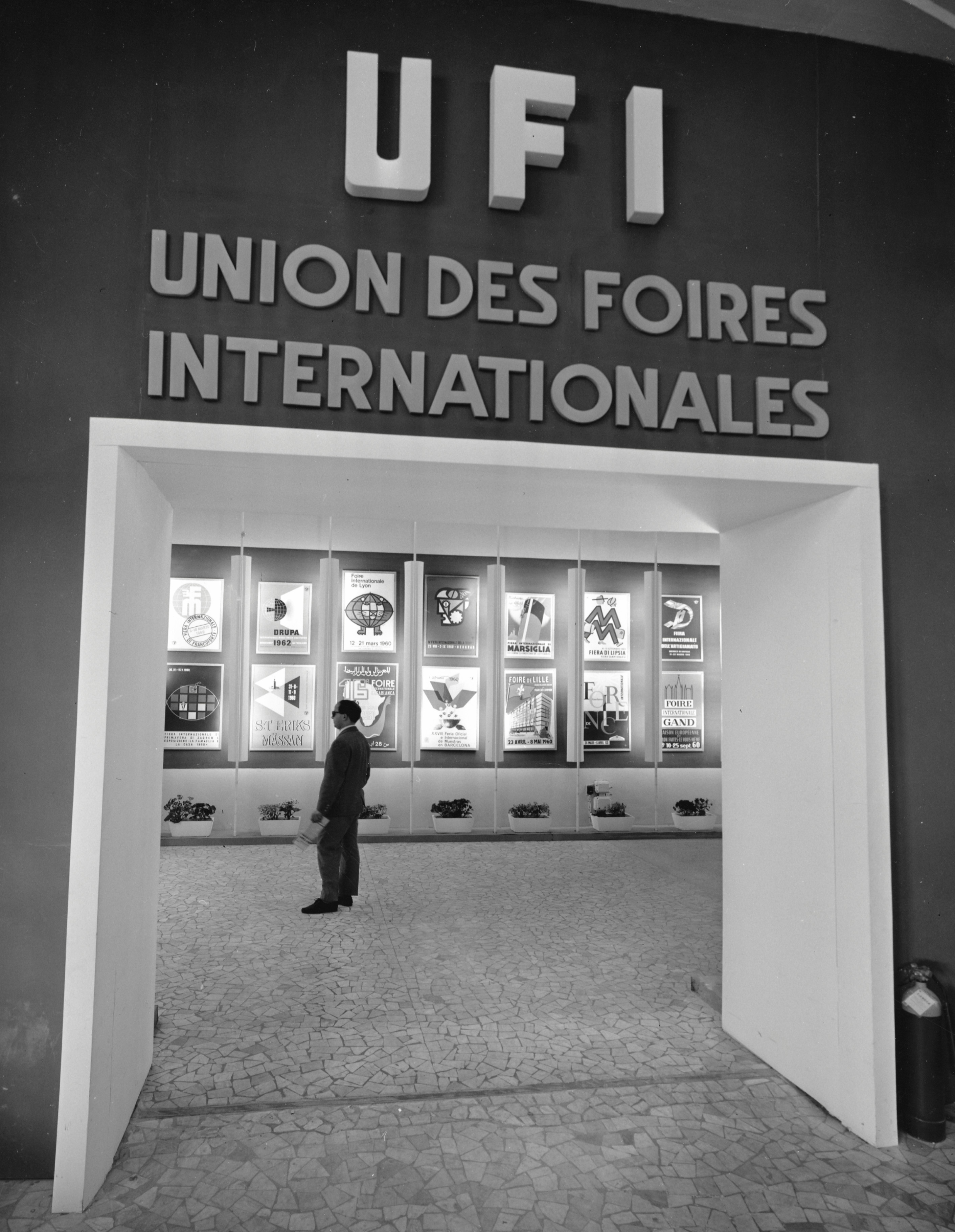 1960 UFI exhibition at the Palace of Nations during the 1960 Milan Trade Fair