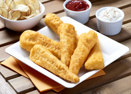 Aiguillettes de Cabillaud MSC façon fish & chips 30-40g préfrites code PPF 302953