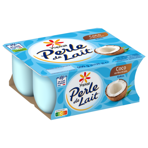 Perle de Lait aromatisé coco 125g x4