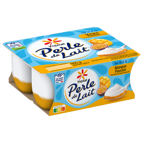 Perle de Lait sir lit de mangue-passion 125g x4