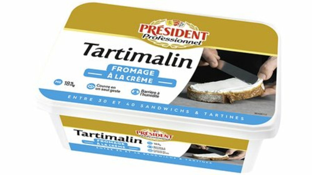 134110 - Tartimalin fromage à la crème 18% MG 1 kg Président Professionnel