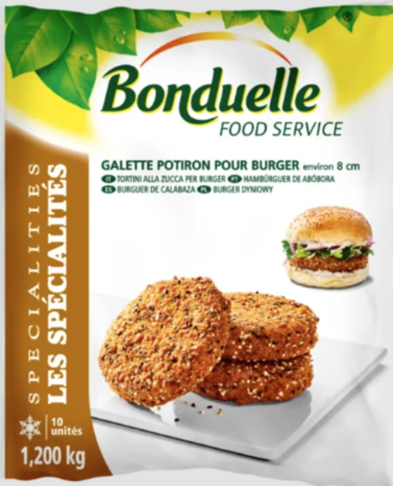 Galette potiron pour burger - 1,2 KG 