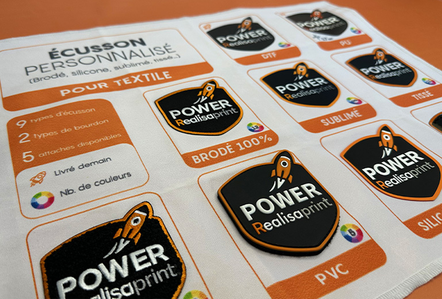 Après le succès du DTF/DTF UV, place aux écussons personnalisés !