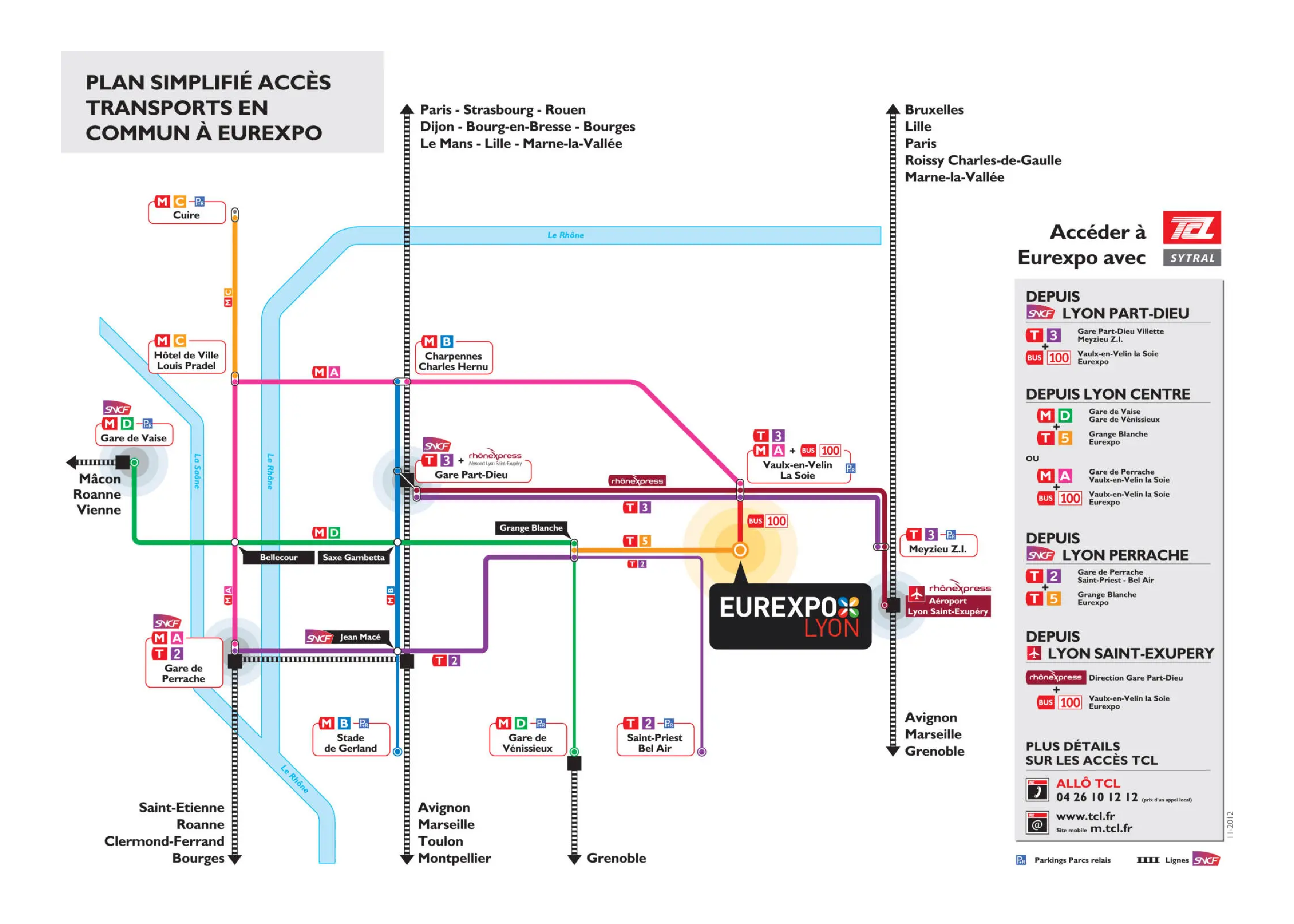 Accéder au salon_plan accès transports en commun