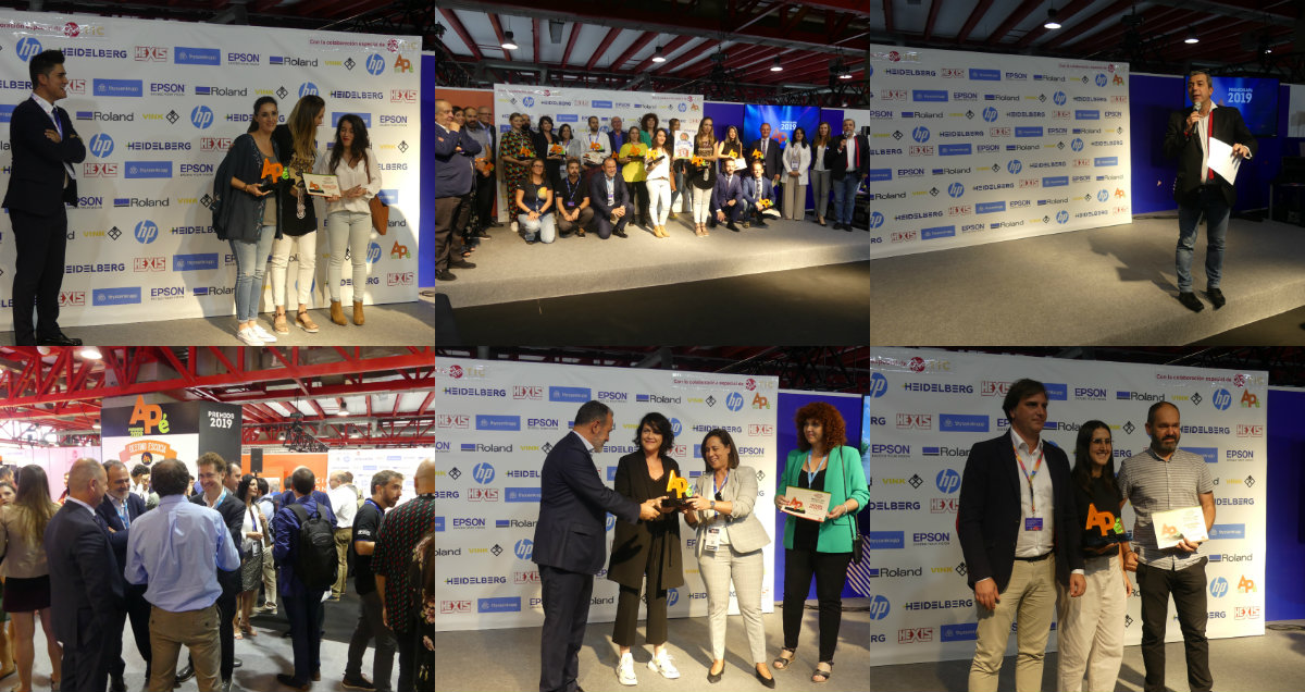 Todos los ganadores de los premios APé 2019 en C!Print Madrid