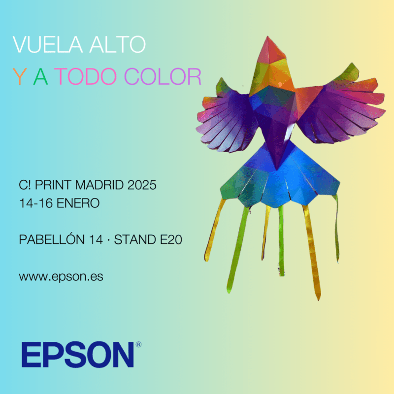 Epson volará alto y a todo color en C!Print Madrid 2025 