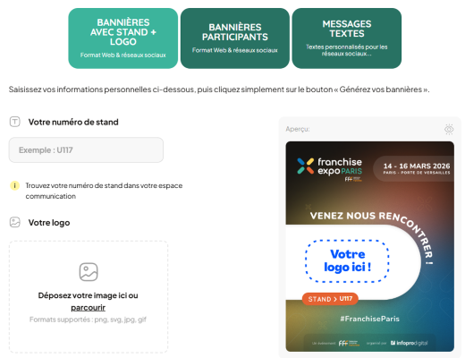 Personnaliser sa bannière