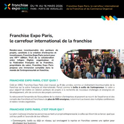Franchise Expo Paris,  le carrefour international de la franchise