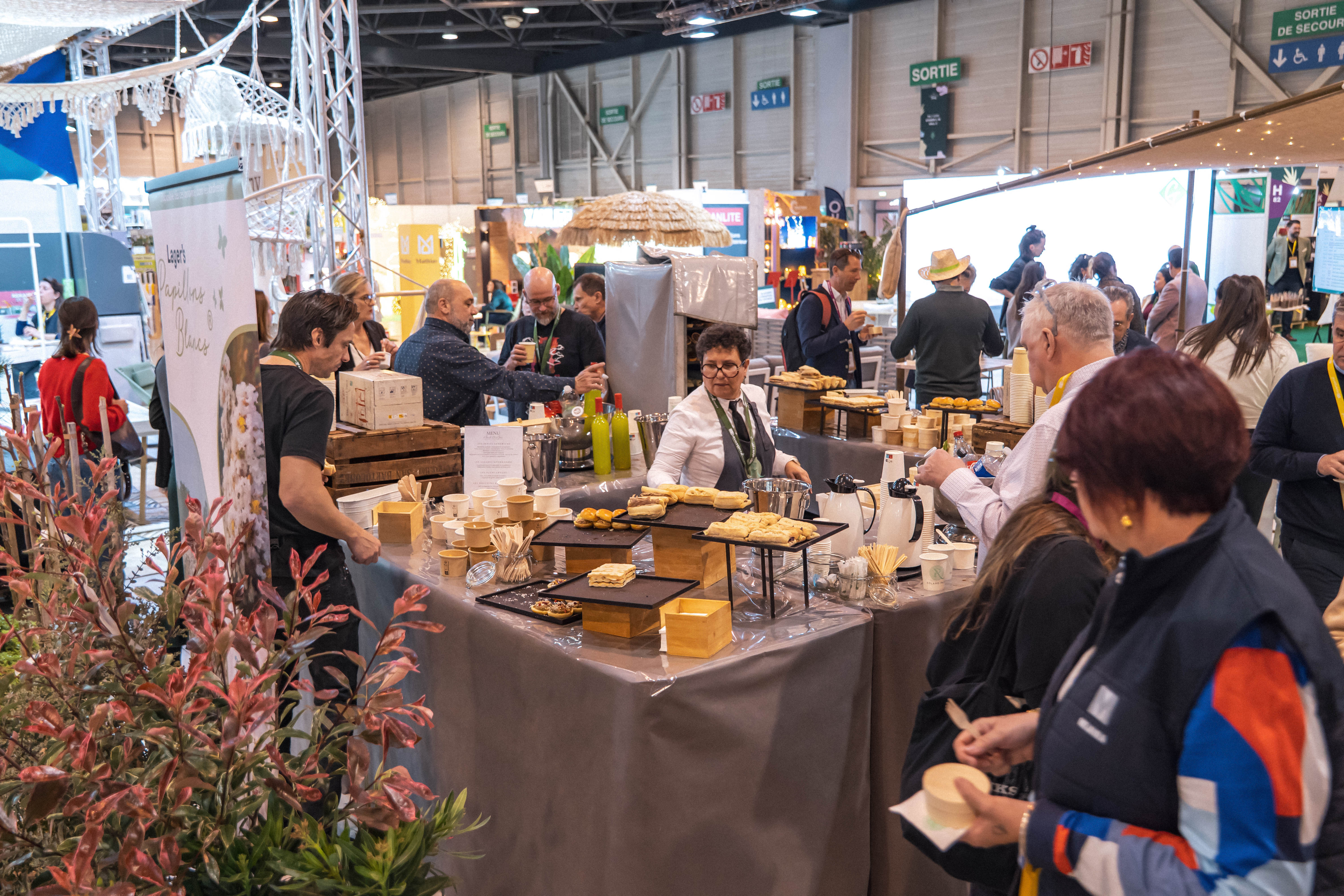 photo d'un espace de restaration sur le salon