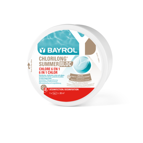 CHLORILONG SUMMER BLOC, produit piscine spécial été
