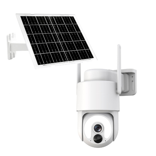 Caméra IP Motorisée Extérieure Ultra HD 3K+ 6MP – 100% Solaire – WiFi 6 – Batterie 9000 mAh – IP65 - avec panneau solaire déportée 7W KYF
