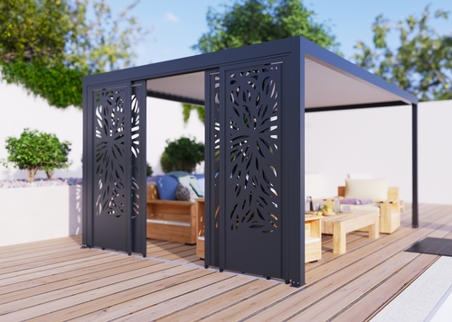sliding wall deco pergola S