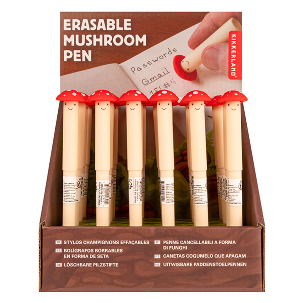 Stylo effacable champignon
