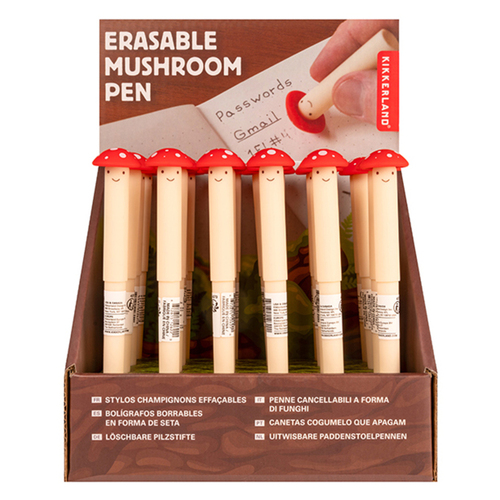 Stylo effacable champignon