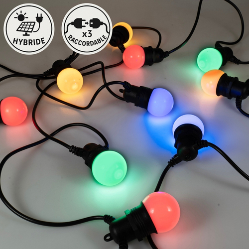 GUIRLANDE FÊTE LED SOLAIRE/SECTEUR 