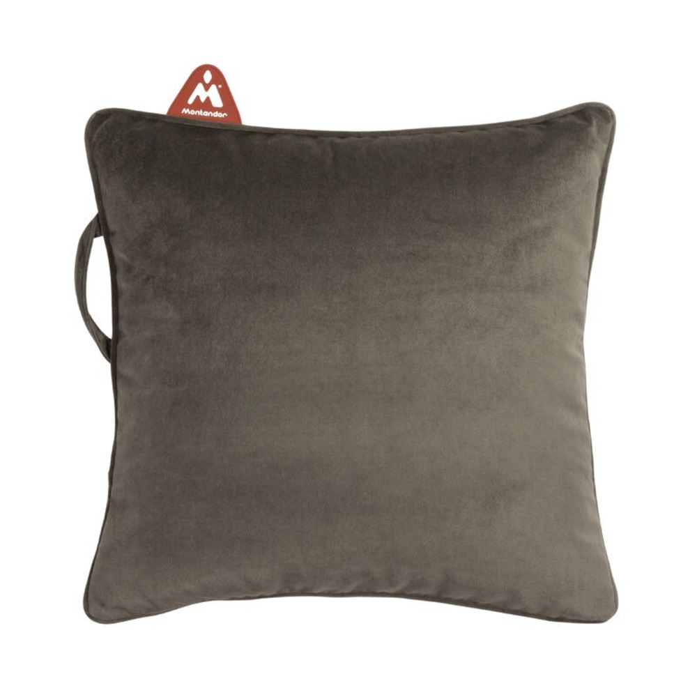Montandor® Coussin chauffant - Velours Marron - Insert chauffant Montandor® inclus