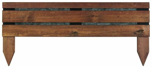 Bordure à planter ORIZON, L100x H 23/43 cm BRUN