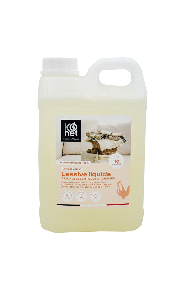 Lessive liquide agrumes 2 L ( 40 lavages )