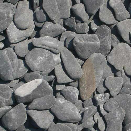 Flat pebbles noir