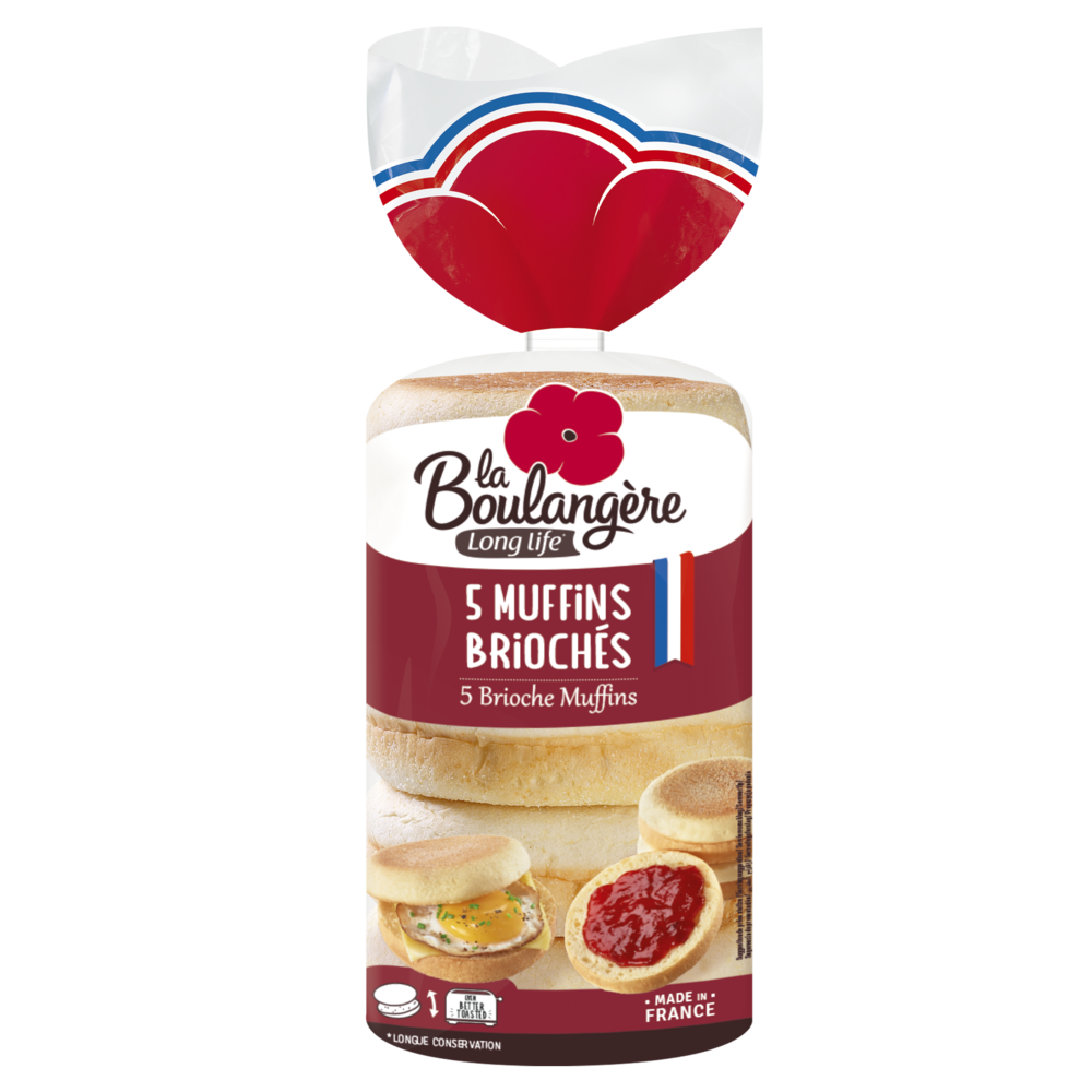 5 Muffins Briochés 250g La Boulangère Long life