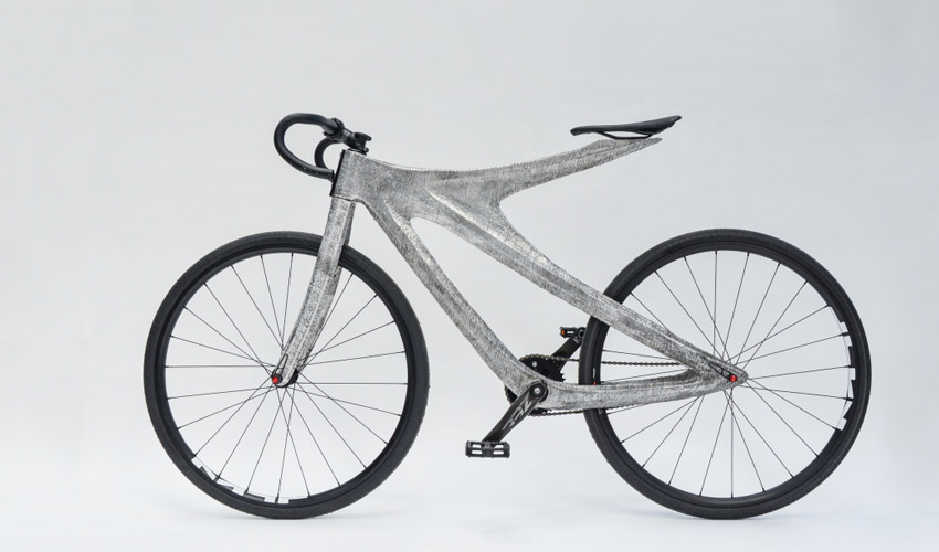 Arc Bike II, un vélo au cadre imprimé en 3D en aluminium par MX3D