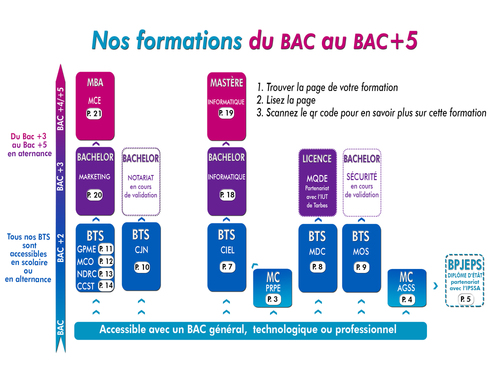 Organigramme formations