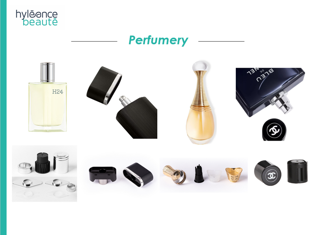 Perfumery caps and inserts