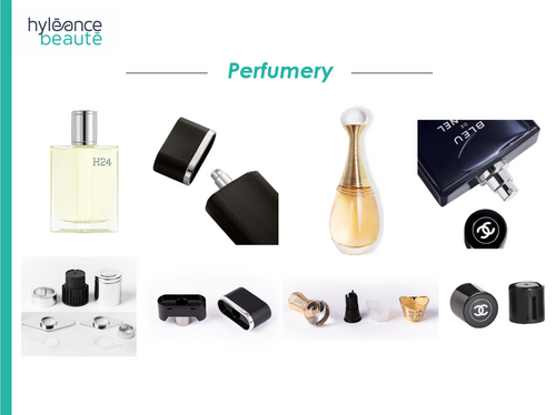 Perfumery caps and inserts