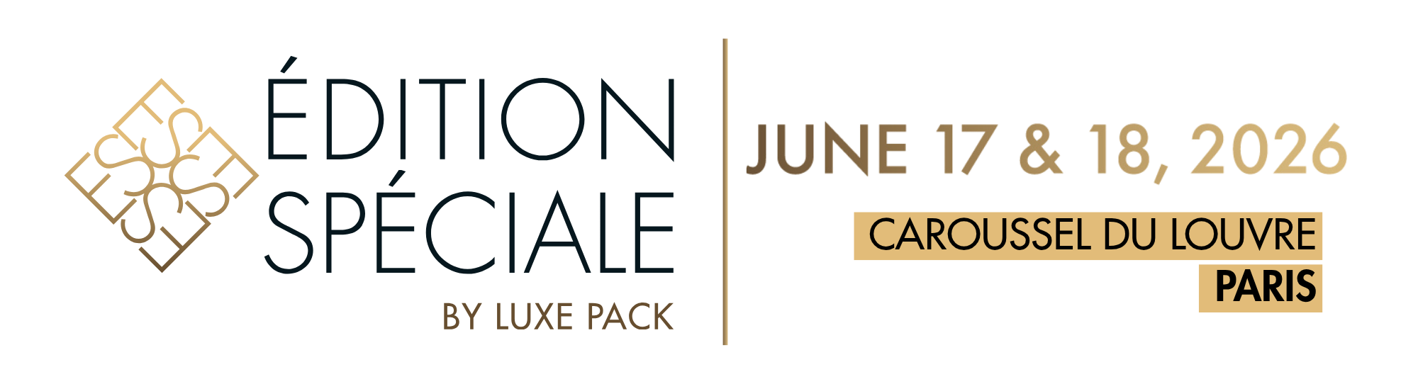 logo and date luxe pack edition spéciale by luxe pack