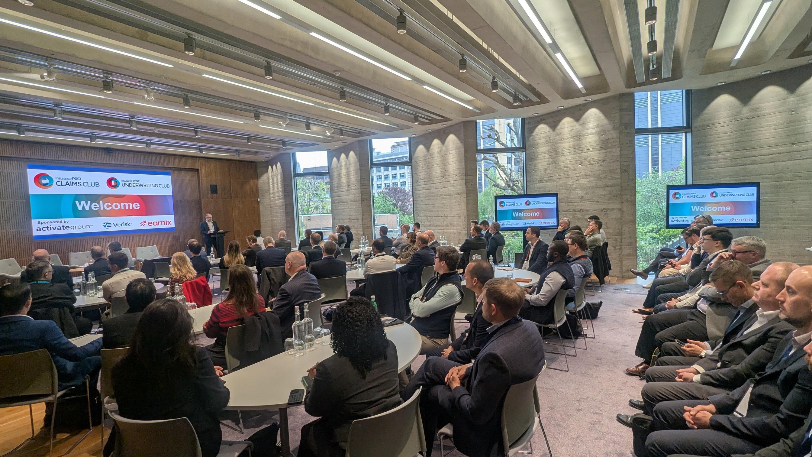 People attending a club meeting 