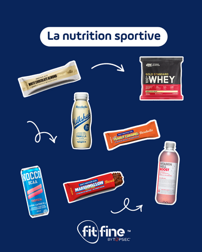 Une sélection de produits adaptés aux besoins des sportifs.