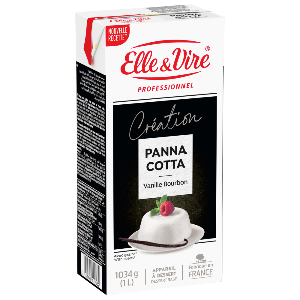 PANNA COTTA VANILLE BOURBON 1L ELLE ET VIRE PRO