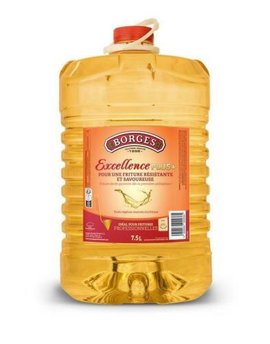 320557 - Huile végétale pour friture Excellence plus en bidon 7,5 L BORGES