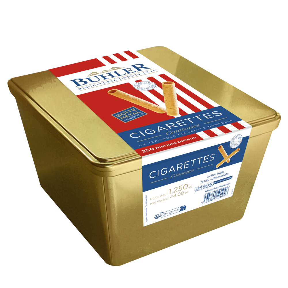Coffret métal Cigarettes Nature Buhler - 1,25 kg