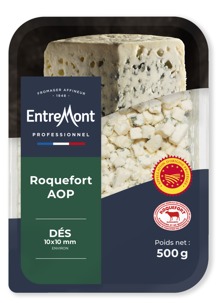 Dés de Roquefort 500 gr - réf 299117