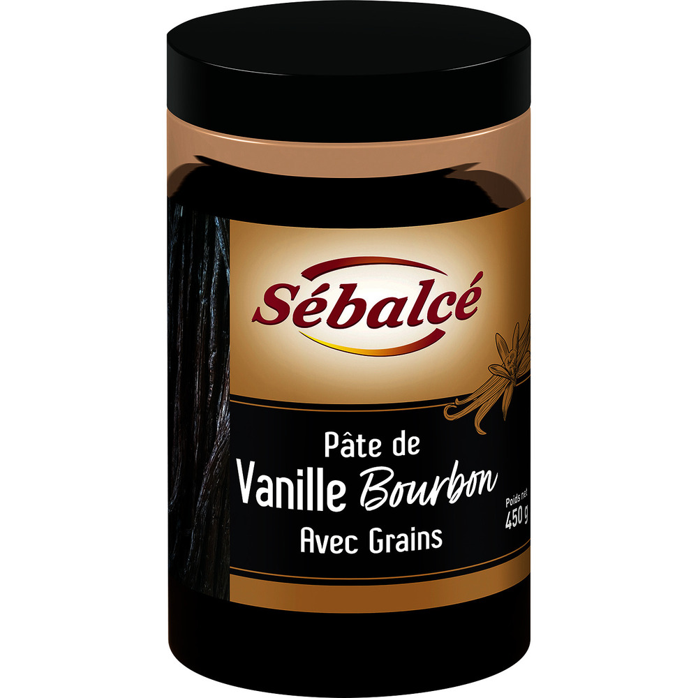 303822 - Pâte de vanille Bourbon en pot 450 g SEBALCE