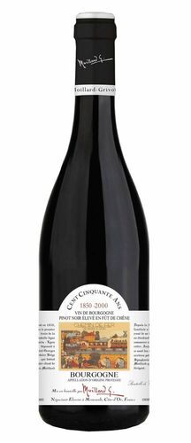 202863 - Bourgogne Pinot noir vin rouge AOP en bouteille 75 cl MOILLARD GRIVOT