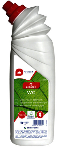 296548 - Gel nettoyant détartrant WC Ecolabel en flacon 750 ML GREEN'R