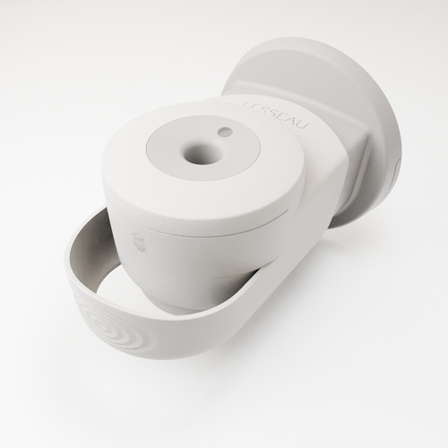 318193 - Distributeur manuel de savon en pain solide pour les mains blanc LESSEAU